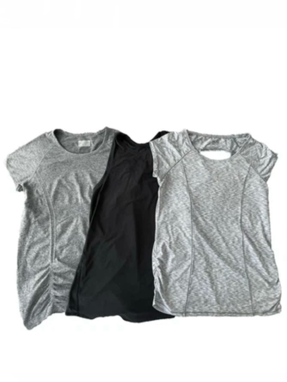 Set of 3 Athletic Tops in Gray/Black - Size M. Calvin Klein, lululemon, Athleta